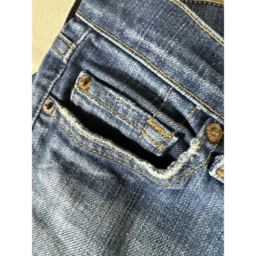 VINTAGE 7 For All Mankind Jeans Adult Size 27 Bootcut Y2K Made in USA